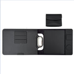 Magnetic Wireless Charger Leather Laptop Sleeve Mouse Pad