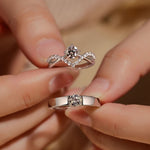 Silver zirconium ring