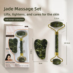 Jade Roller Scraper Dual Head Facial Massage Tool