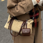 Casual Retro Frosted Crossbody Bag