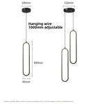 Nordic Minimalist Linear LED Chandelier
