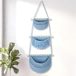 Bohemian Woven Hanging Storage Basket