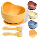 Silicone baby food supplement snail bowl