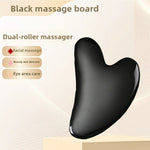 Resin Crystal Facial Massage Roller and Gua Sha Board Set