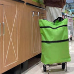Foldable Waterproof Shopping Trolley Bag with Wheels