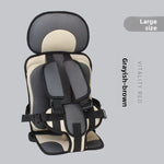 Children's Seat Cushion Simple Portable Baby Car Heightened Cushion Car Standard Seat Cushion for 6 Years Old