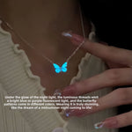 Luminous Butterfly Necklace Bracelet Set