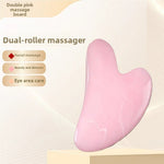 Resin Crystal Facial Massage Roller and Gua Sha Board Set