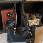 Retro Suede Shoulder Bag