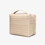 Geometric Rhombus Cosmetic Bag with Partitioned Storage