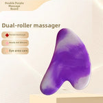 Resin Crystal Facial Massage Roller and Gua Sha Board Set