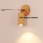 Nordic Solid Wood Wall Lamp