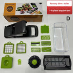 Multifunctional vegetable cutting artifact