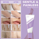 The hair removal cream gently and deeply removes hair from the face, hands, legs and armpits without harming the skin