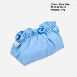 Soft Satin Ruffled Cosmetic Bag