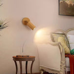 Nordic Solid Wood Wall Lamp