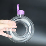 Plastic beverage bottle
