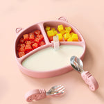 Silicone Food Bowl Baby Plate Baby Suction Cup