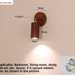 Nordic Solid Wood Wall Lamp