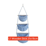 Bohemian Woven Hanging Storage Basket