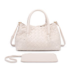 Woven Double-Sided Shoulder Tote Bag