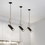 Nordic Minimalist Rotating Iron Bedside Chandelier for Bar Restaurant Bedroom