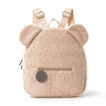 Cartoon Bear Ears Plush Backpack