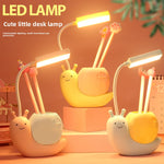 Pastoral Style Cartoon Snail LED Desk Lamp