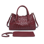Woven Double-Sided Shoulder Tote Bag