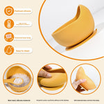 Silicone baby food supplement snail bowl