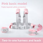 Child anti-disappearance device with a leash