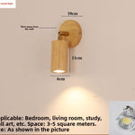 Nordic Solid Wood Wall Lamp