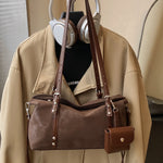 Retro Suede Shoulder Bag