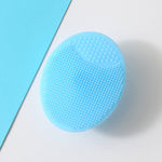 Baby Adult Bath Soft Brush with Suction Cup Silicone Face Cleansing Brush