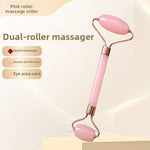 Resin Crystal Facial Massage Roller and Gua Sha Board Set