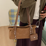 Casual Retro Frosted Crossbody Bag