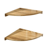 Solid Wood Corner Shelf Storage Rack Wall-Mounted Shelf