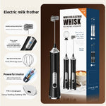 Household Handheld Egg Liquid Frother, Coffee Milk Frother, Electric Milk Mixer, Cream Whipper