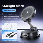 Rotating Magnetic Car Phone Holder with Wireless Charging