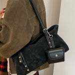Casual Retro Frosted Crossbody Bag