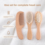Wooden Hair Care Comb Set