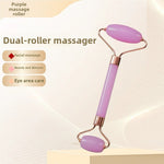 Resin Crystal Facial Massage Roller and Gua Sha Board Set