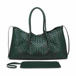 Woven Double-Sided Shoulder Tote Bag