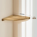 Solid Wood Corner Shelf Storage Rack Wall-Mounted Shelf