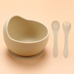 Silicone baby food supplement snail bowl