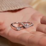 Silver zirconium ring
