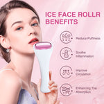 Metal Rose Gold Massage Roller for Facial and Body Ice Therapy
