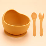 Silicone baby food supplement snail bowl
