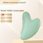 Resin Crystal Facial Massage Roller and Gua Sha Board Set