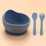 Silicone baby food supplement snail bowl